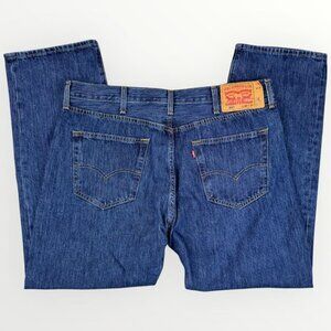 LEVIS 501xx Straight Leg Button Fly Mens Medium Wash Casual Denim Jeans 38x30